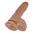 King Cock 8 inches Cock with Balls Tan Dildo - Realistic Dildos & Dongs