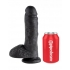 King Cock 8 Inches Cock Balls Black - Realistic Dildos & Dongs