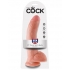 King Cock 9 Inches Cock Balls Beige - Huge Dildos