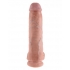 King Cock 11 inches Cock With Balls Beige - Huge Dildos