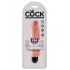 King Cock 6 inches Vibrating Stiffy Beige - Realistic