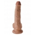 King Cock 6 inches Cock with Balls Tan Dildo - Harness & Dong Sets