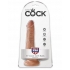 King Cock 6 inches Cock with Balls Tan Dildo - Harness & Dong Sets