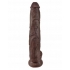 King Cock 14 inches Cock with Balls Brown Dildo - Extreme Dildos