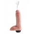 King Cock 8 inches Squirting Beige Dildo - Realistic Dildos & Dongs