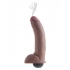 King Cock 9 inches Squirting Dildo Brown - Realistic Dildos & Dongs