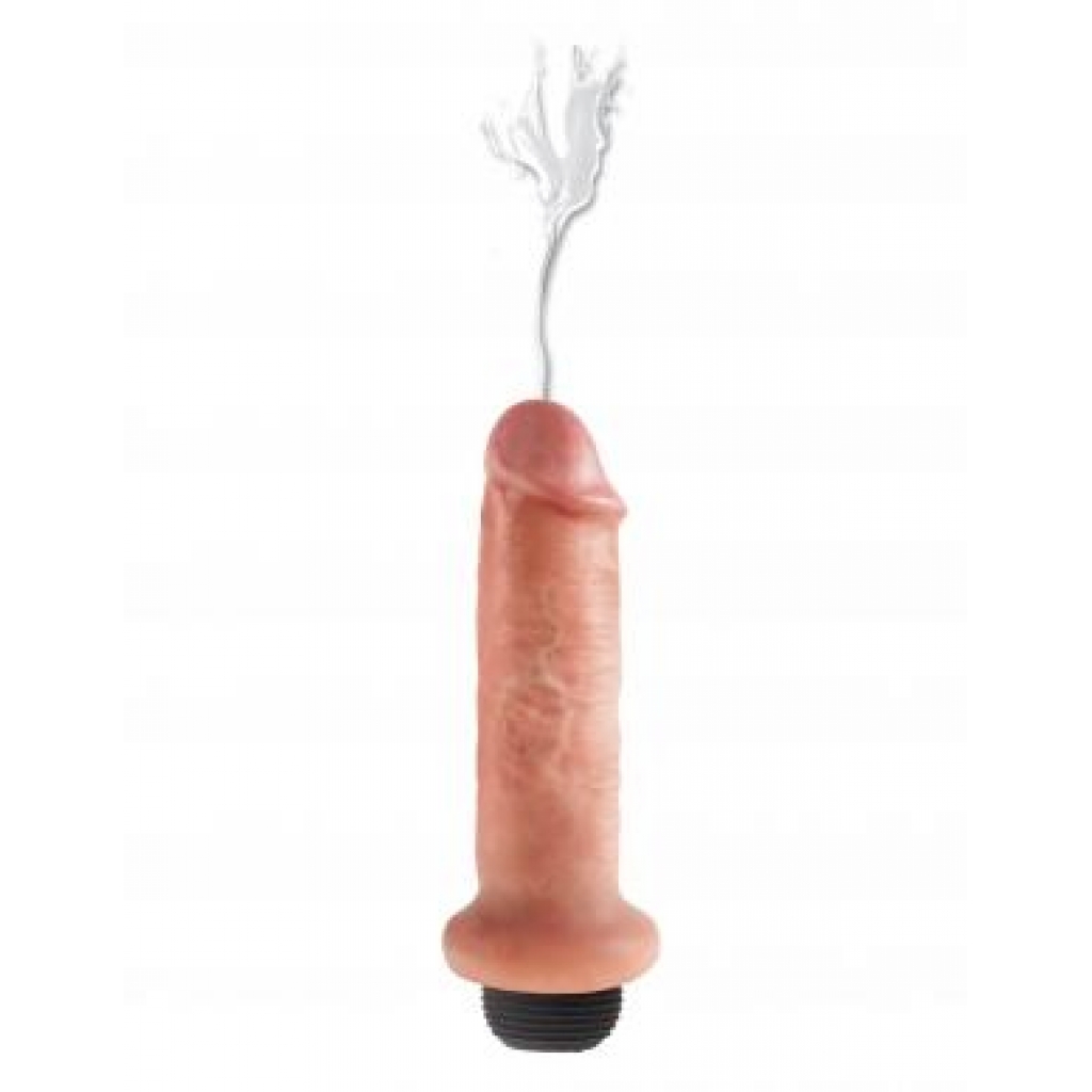 King Cock 6 inches Squirting Cock Beige - Realistic Dildos & Dongs