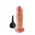 King Cock 6 inches Squirting Cock Beige - Realistic Dildos & Dongs