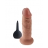 King Cock 6 inches Squirting Cock Tan Dildo - Realistic Dildos & Dongs