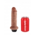 King Cock 6 inches Squirting Cock Tan Dildo - Realistic Dildos & Dongs