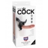 King Cock Strap On Harness 9 inches Dildo Beige - Harness & Dong Sets