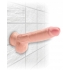 King Cock Triple Density 9 inches Cock, Balls Beige - Realistic Dildos & Dongs