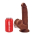 King Cock Plus 8 In Triple Density Cock W/ Balls Brown - Realistic Dildos & Dongs