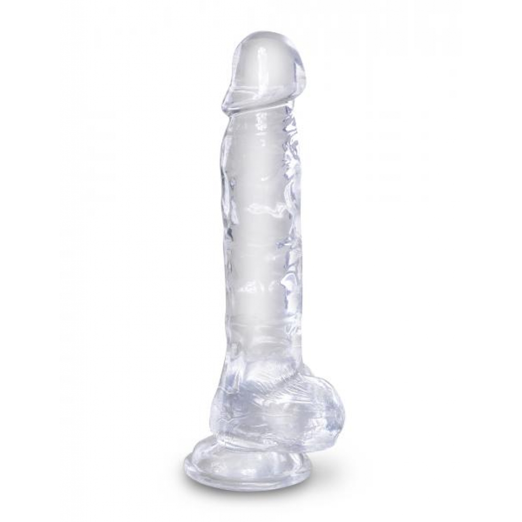 King Cock Clear 8 Inches Cock with Balls - Realistic Dildos & Dongs