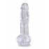 King Cock Clear 8 Inches Cock with Balls - Realistic Dildos & Dongs