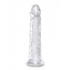 King Cock Clear 8 Inches Cock Suction Cup Base - Realistic Dildos & Dongs