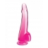 King Cock Clear 10in W/ Balls Pink - Huge Dildos