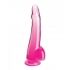 King Cock 10-Inch Clear Dildo with Balls - Pink