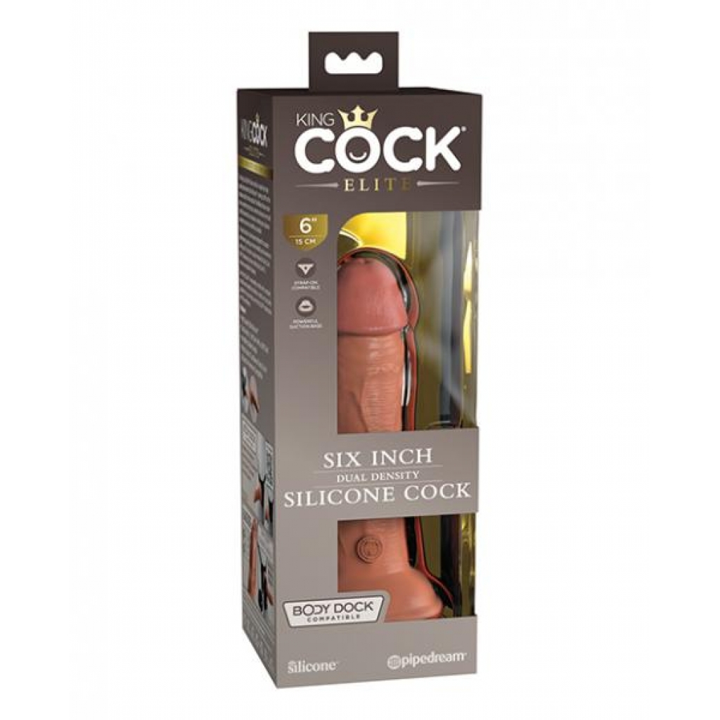 King Cock Elite 6 In Dual Density Tan - Realistic Dildos & Dongs