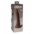 King Cock Elite 7 In Dual Density Brown - Realistic Dildos & Dongs