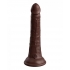 King Cock Elite 7 In Dual Density Brown - Realistic Dildos & Dongs