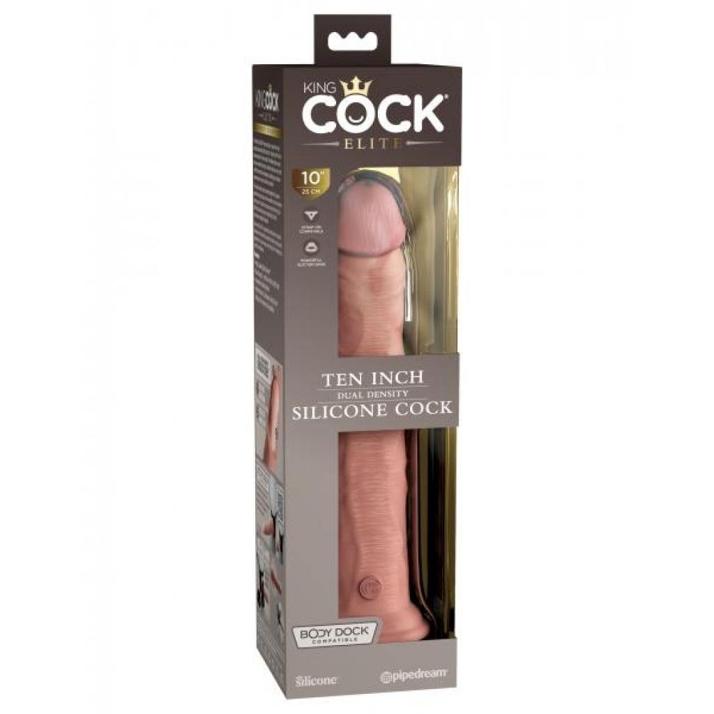 King Cock Elite 10 In Dual Density Light - Huge Dildos