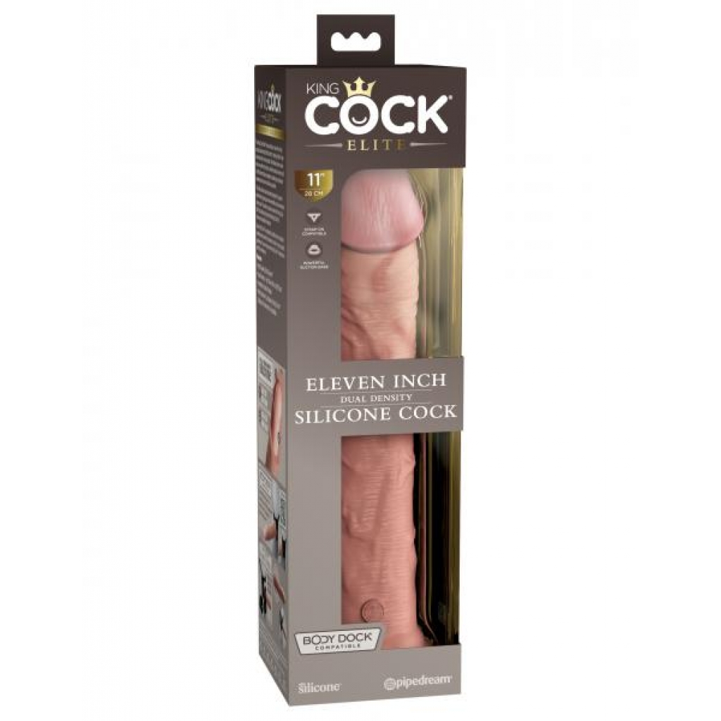 King Cock Elite 11 In Dual Density Light - Huge Dildos