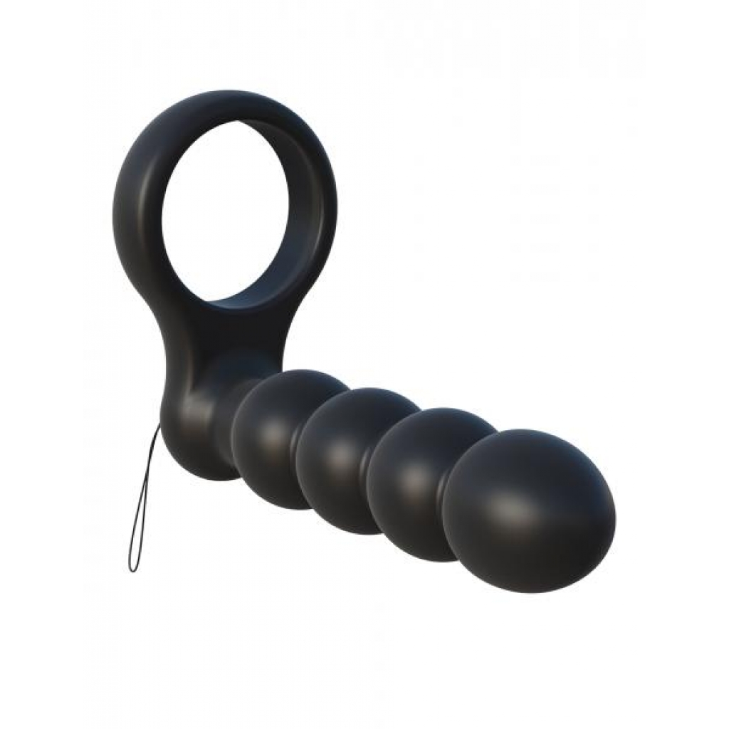 Fantasy C-Ringz Remote Control Double Penetrator Black - Double Penetration Penis Rings