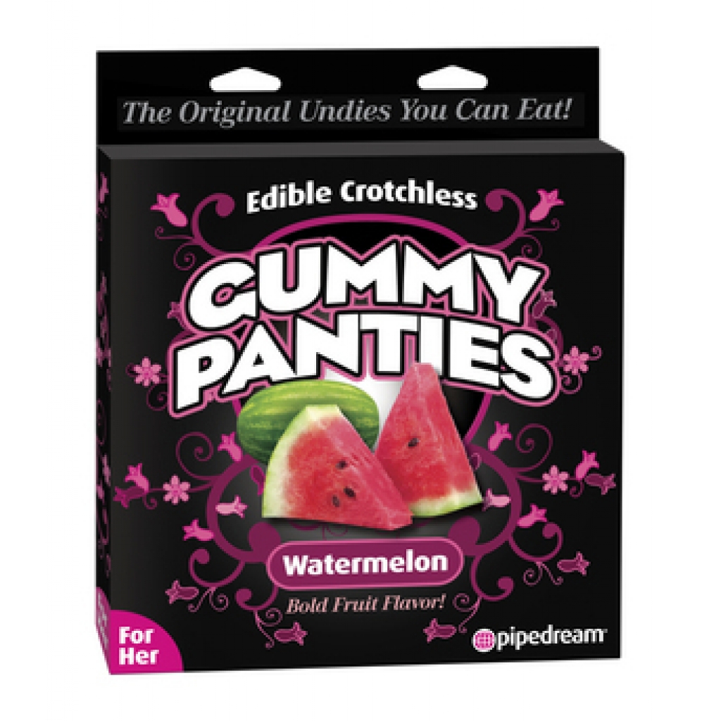 Edible Crotchless Gummy Panties Watermelon - Adult Candy and Erotic Foods