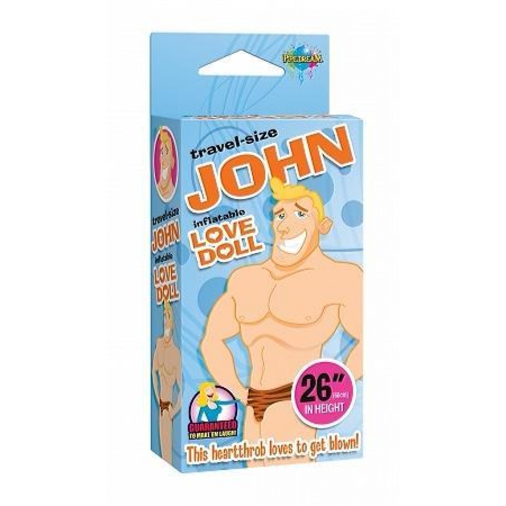 Travel Size John Blow Up Doll - Gag & Joke Gifts