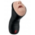 PDX Elite Deep Throat Vibrating Stroker Beige - Blow Job Masturbators