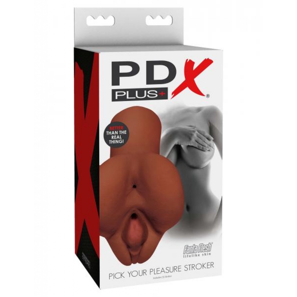 Pdx Plus Pick Your Pleasure Stroker Brown - Pocket Pussies