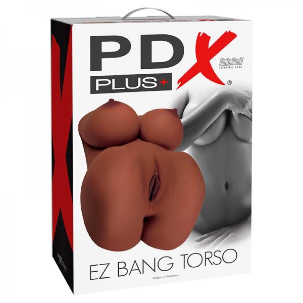 Pdx Plus Ez Bang Torso Brown - Lifesize Masturbators