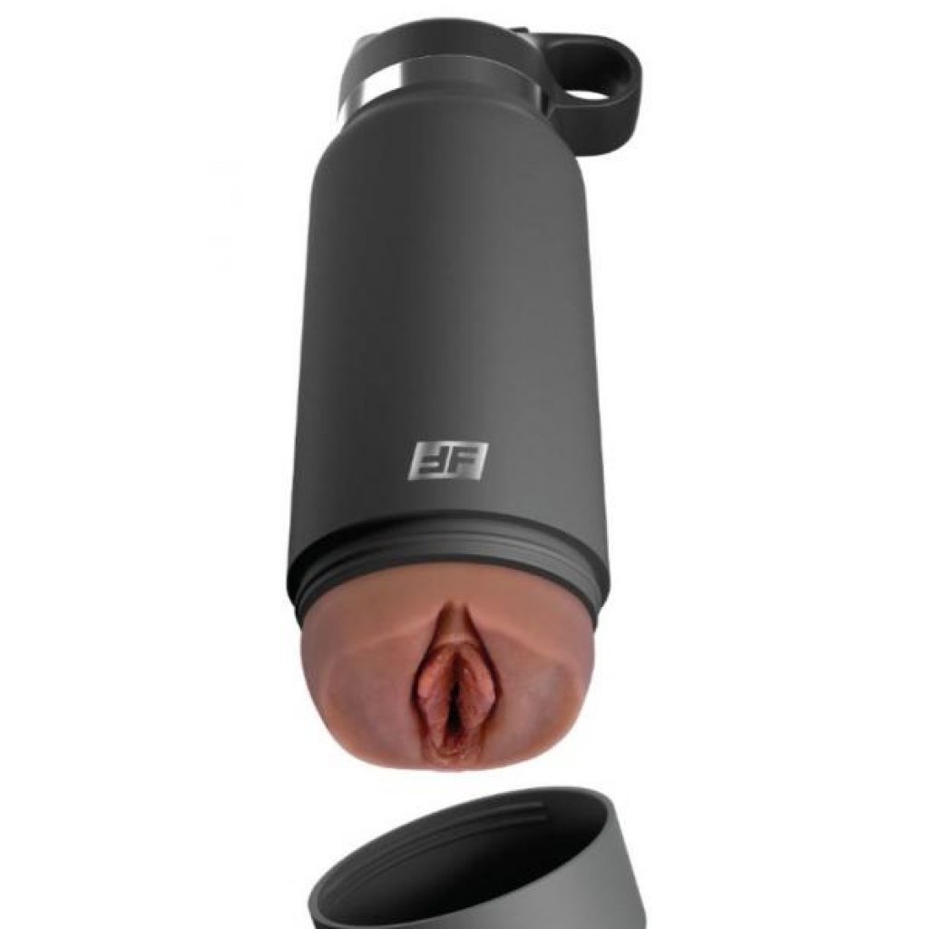 Pdx Plus Fuck Flask Secret Delight Discreet Stroker Grey Bottle Brown - Fleshlight