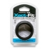 Xact-Fit Silicone Rings #17, #18, #19 Black - Cock Ring Trios