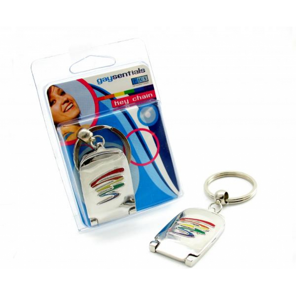 Gaysentials Mirror Key Chain Squiggle - Gag & Joke Gifts