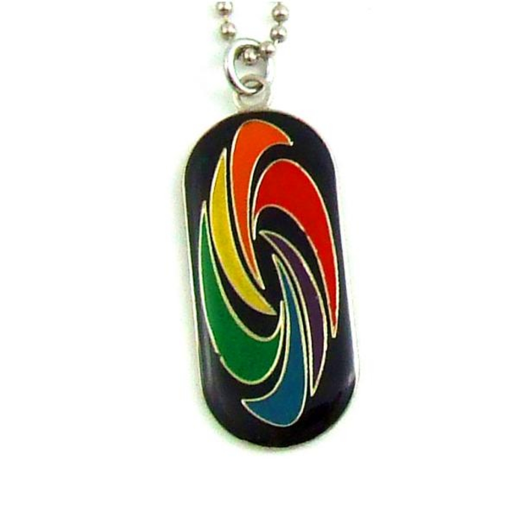 Gaysentials Swirl I.d. Tag Necklace - Gag & Joke Gifts