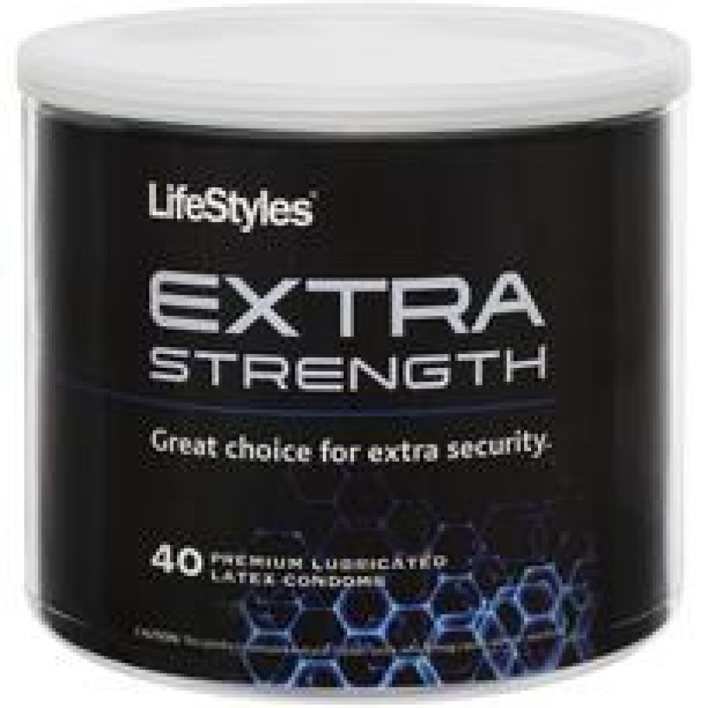 Lifestyles Extra Strength Latex Condoms 40 Piece Bowl - Condoms