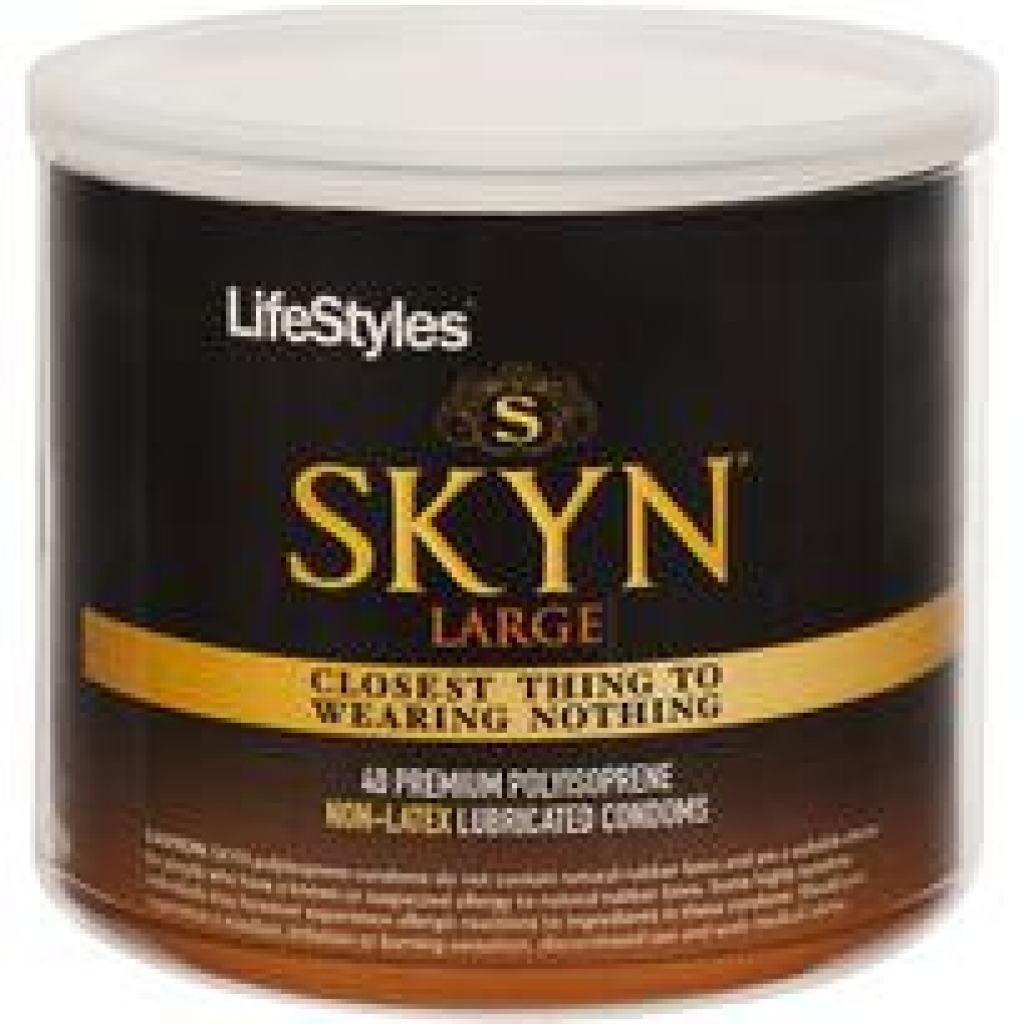 Lifestyles Skyn Large Non-Latex Condoms - 40 Count