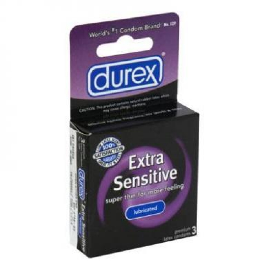 Durex Extra Sensitive Lubricated 3pk - Condoms