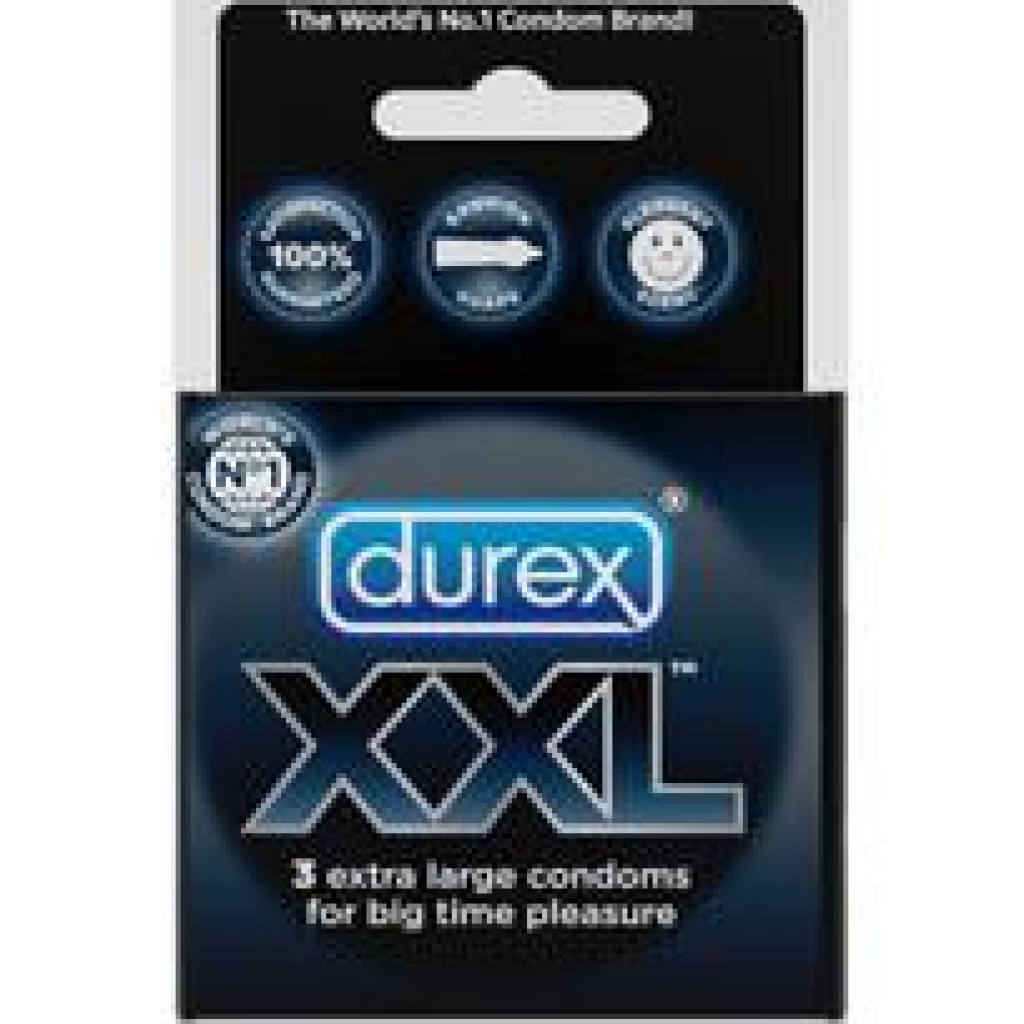 Durex XXL Lubricated Condoms - Enhanced Comfort & Pleasure