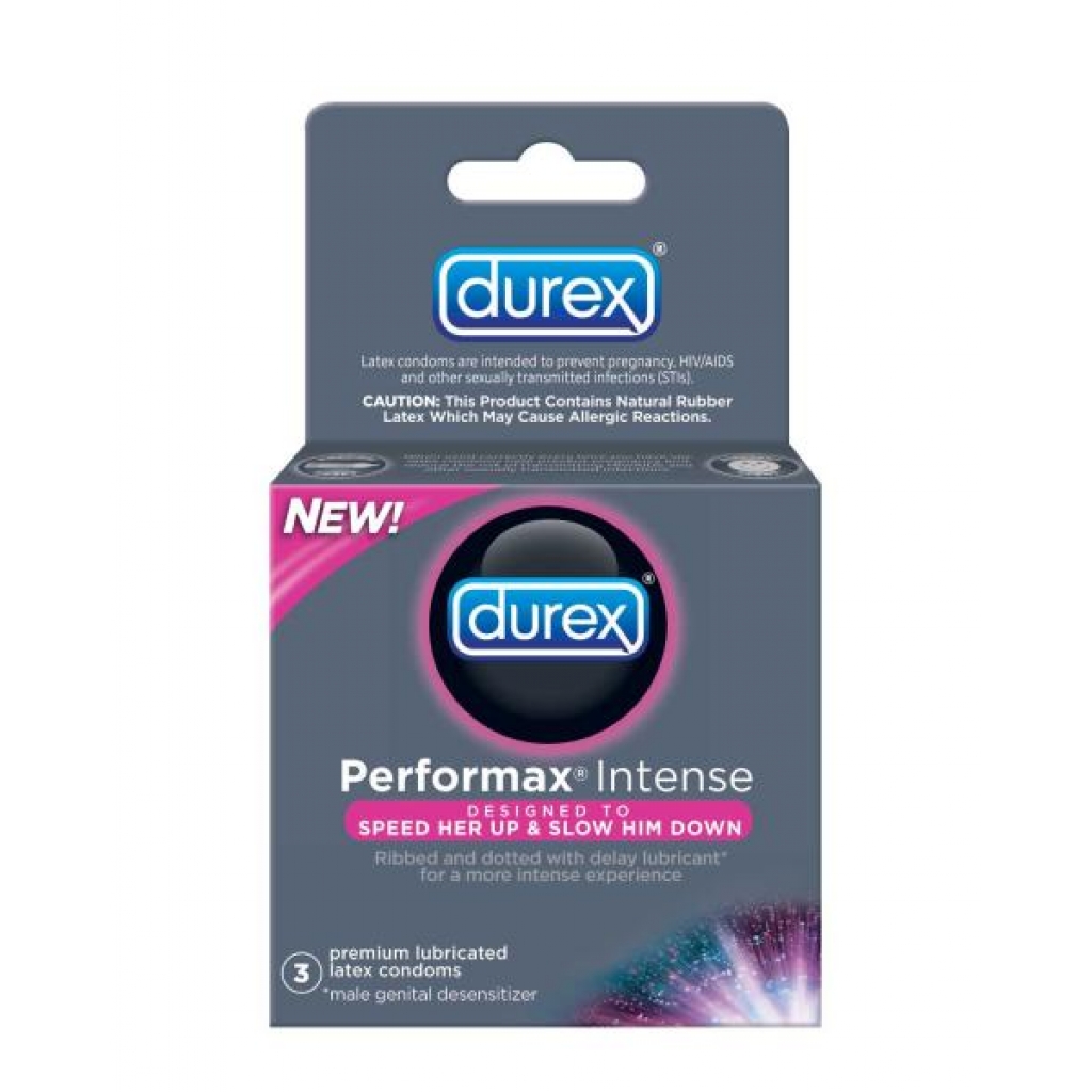 Durex Latex Condoms Performax Intense 3 pack - Condoms