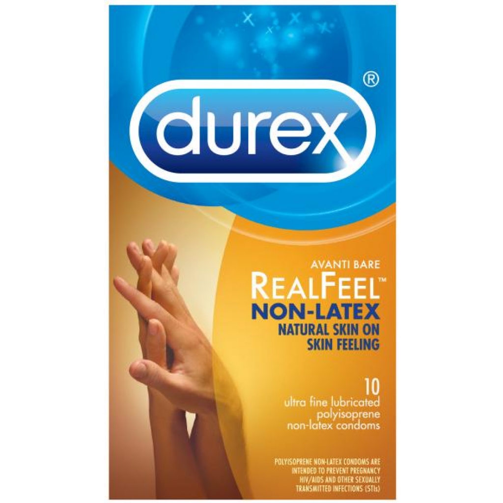 Durex Avanti Reel Feel Non Latex 10 Pack Condoms - Condoms