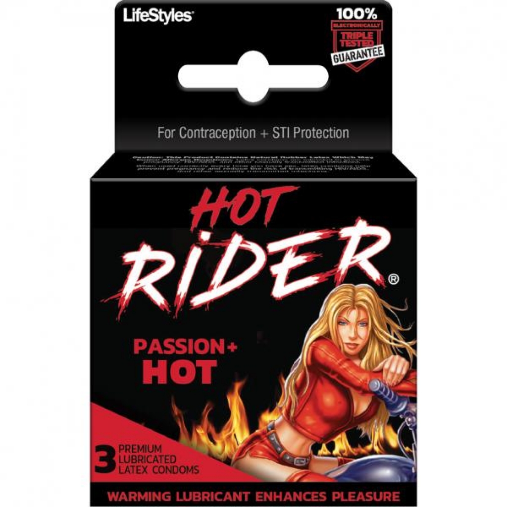 Hot Rider 3 Pk - Condoms