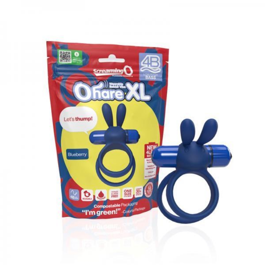 Screaming O 4b Ohare Xl Blueberry (bass) - Couples Penis Rings