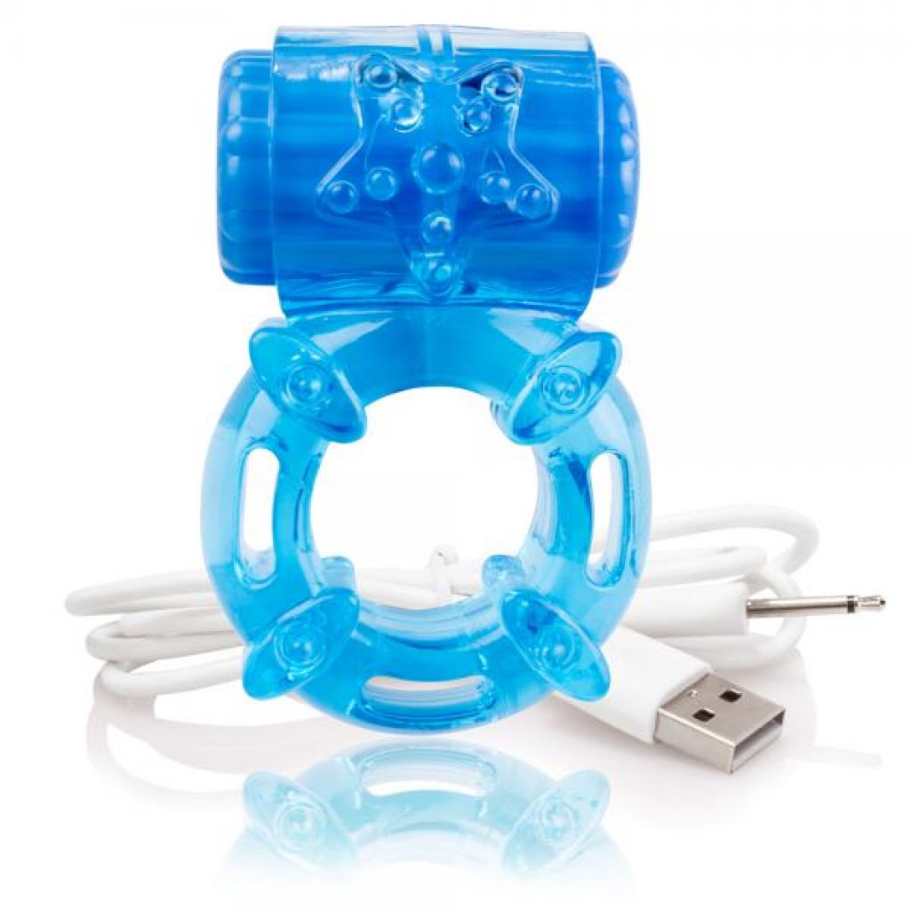 Screaming O Charged Big O Vibrating Cock Ring Blue - Couples Vibrating Penis Rings