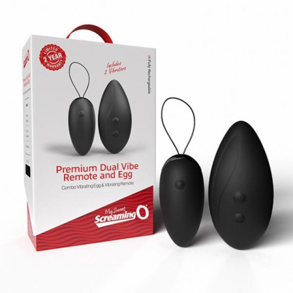 Screaming O Premium Dual Vibe Remote & Egg - Bullet Vibrators
