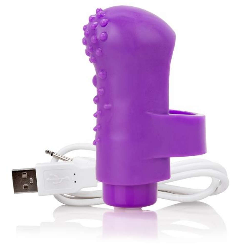 Screaming O Charged Fing O Vooom Mini Vibe Purple - Finger Vibrators