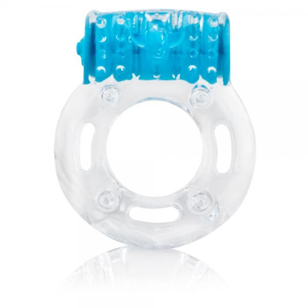 Color Pop Quickie Screaming O Plus Blue Ring - Couples Vibrating Penis Rings