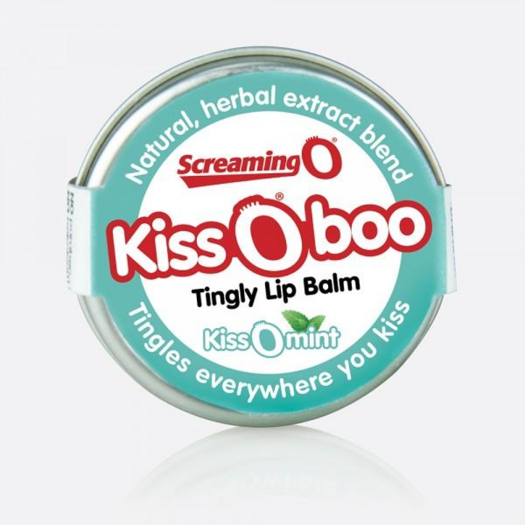 KissOboo Tingly Lip Balm Peppermint .45oz Tin - Lickable Body
